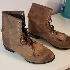 Men's Ariat Lace-up Boots, size 10, brown